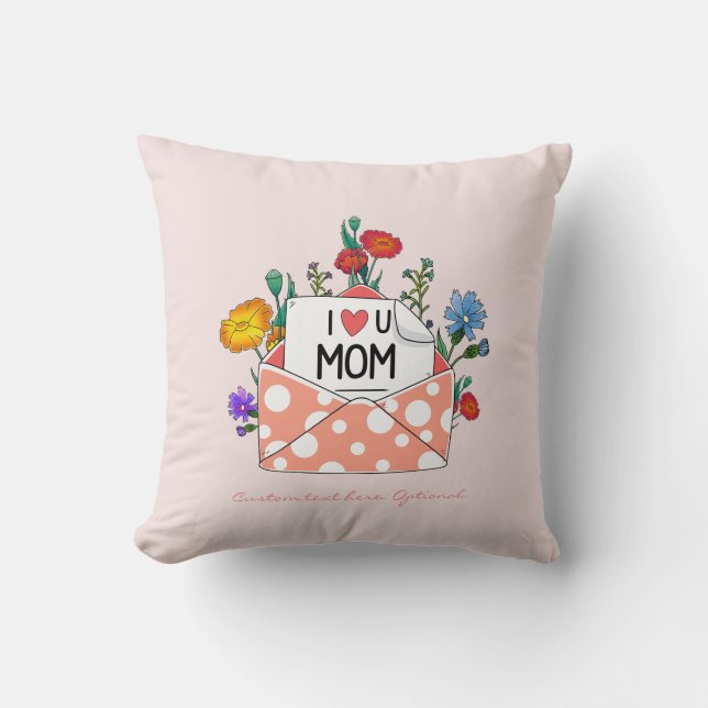 Kissen für die Mama, ich Liebe Sie Geschenkkissen  (Vorderseite)