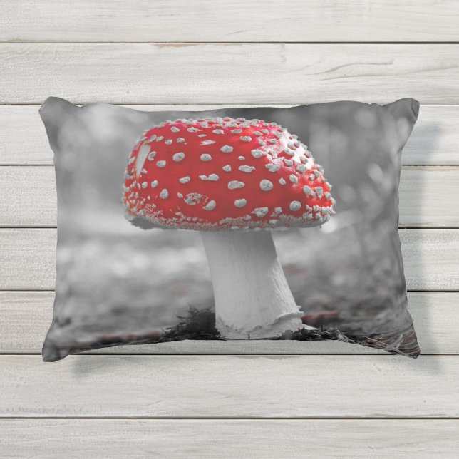 Kissen für Draußen mit Pilz Druck  (Vorderseite)