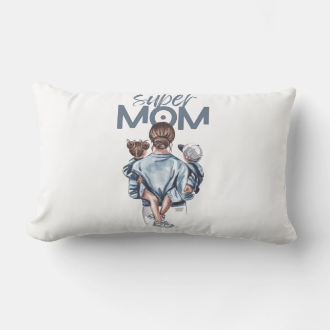 Kissen für Super-Mama (Vorderseite)