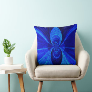 Kissen für unendlich blauen Wurf