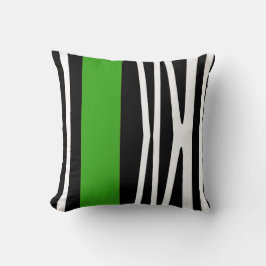 Kissen im modernen abstrakten Stil, schwarz & grün