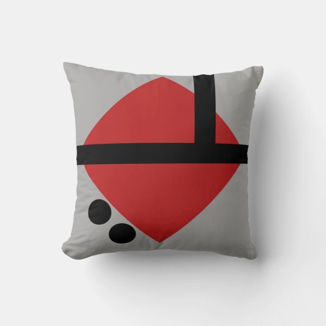 Kissen in der modernen abstrakten Art (Vorderseite)