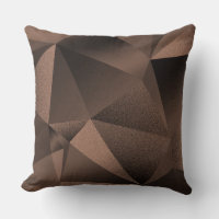 Kissen Kupfer Facettierte Geometrische Diamant-Wur