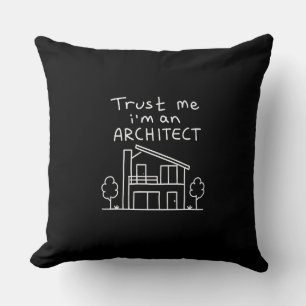 Kissen mit Aufdruck 'Ich bin Architekt'