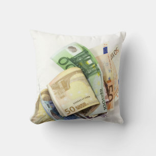 Kissen mit Banknoten Aufdruck