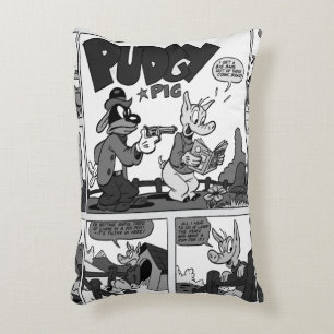 "Kissen mit dem Comicstrip 'PUDGY Pig'" Dekokissen