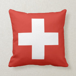 Kissen mit Flagge von der Schweiz