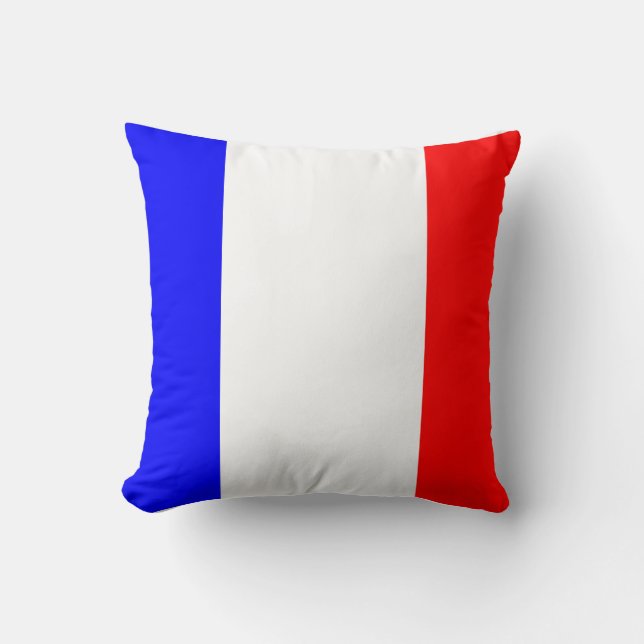 Kissen MIT französischer Flagge (Vorderseite)