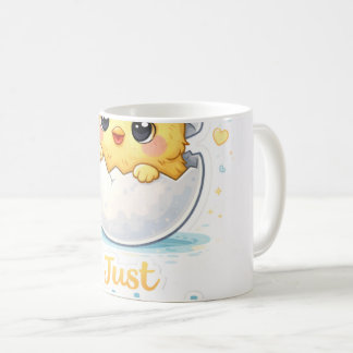 Kissen mit frisch geschlüpftem süßen Baby Kaffeetasse