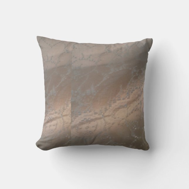 Kissen mit geschraubtem Beige-Design (Vorderseite)
