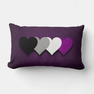 Kissen mit Herzen für asexuelle Stolz