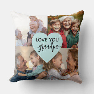 Kissen mit individuellem Familienfoto-Collage