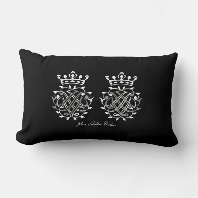 Kissen mit Johann Sebastian Bach Siegel (Vorderseite)