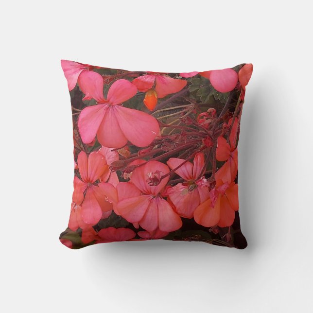 Kissen mit kleinen roten Blume mit freundlichem Sp (Vorderseite)