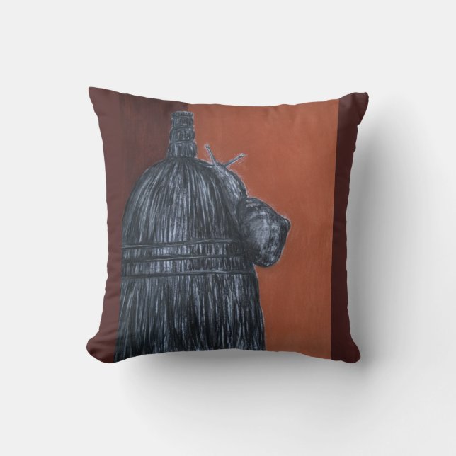 Kissen mit ländlichem Gewand 41 cm x 41 cm (Vorderseite)