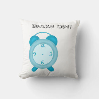Kissen mit niedlichem Blau eine Uhr und weckte Tex