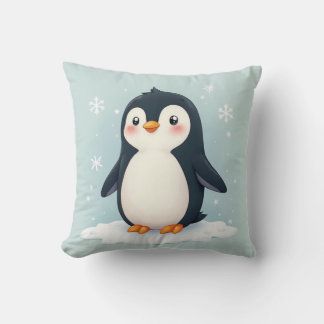 Kissen mit niedlichem Pinguinbild