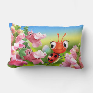 Kissen mit niedlichen Ladybug & freundlichen Snap 