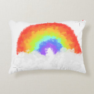 Kissen mit Regenbogen
