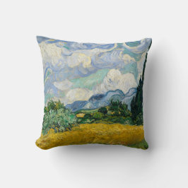 Kissen mit Van Goughs Weizenfeldern-Malerei