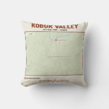 Kissen mit Wanderkarte des Kobuk Valley National P