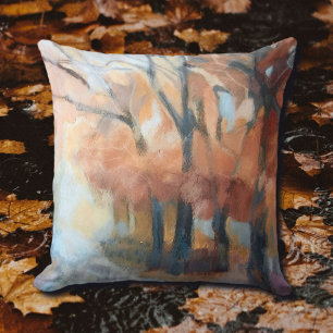 Kissen Moderne orange-gelbe Bäume