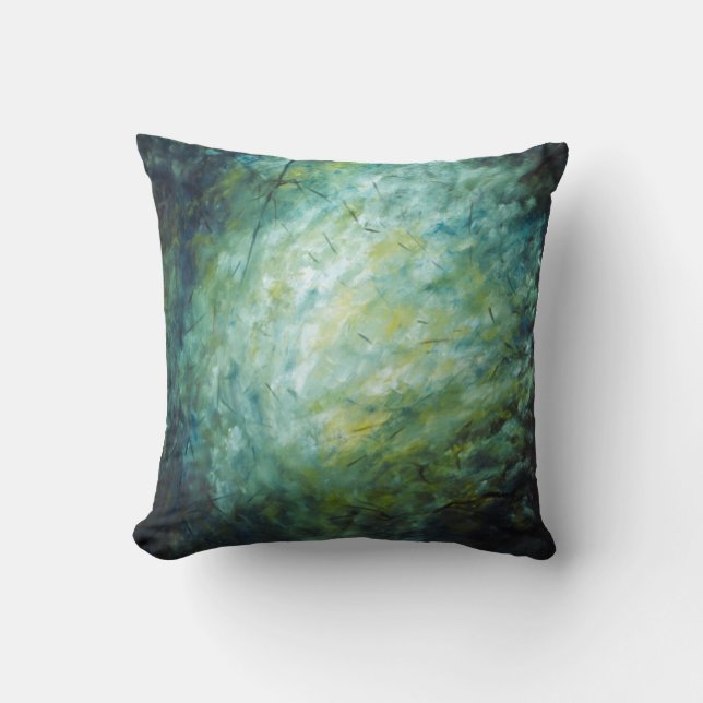 Kissen - Ölgemälde "verzweigt sich" - (Vorderseite)