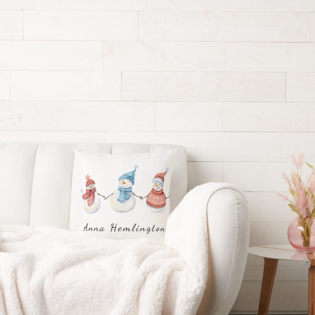 Kissen | Personalisiert Snowman (Liege)