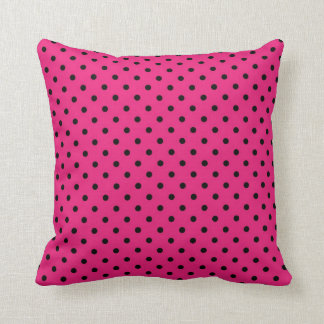 Kissen-Pink-und Schwarz-Tupfen Kissen