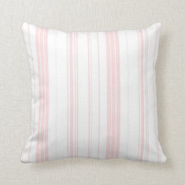 Kissen und Kissen, rosa und weiß gestrichen - Gesc