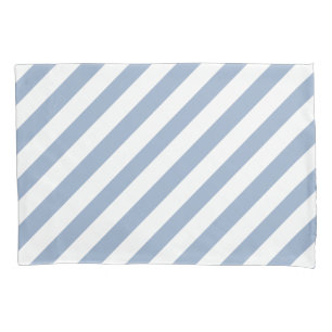Kissenbezug Streifen Weiß und Blau