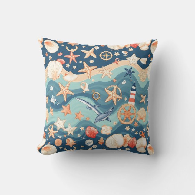 Kissenbrise Kissen - im Stil der Küste (Vorderseite)