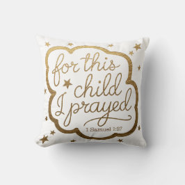 Kissendarstellung: Bibelverse 1 Samuel 1:27 Kissen