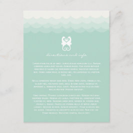 Kissende Seepferde Herz Summer Beach Hochzeit Begleitkarte