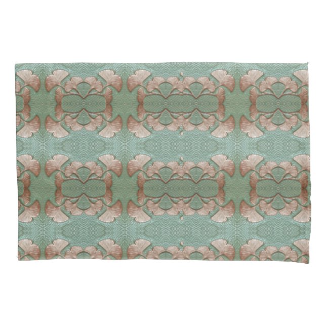 Kissengehäuse mit Gingko und Gingko-Druck Kissenbezug (Vorderseite)