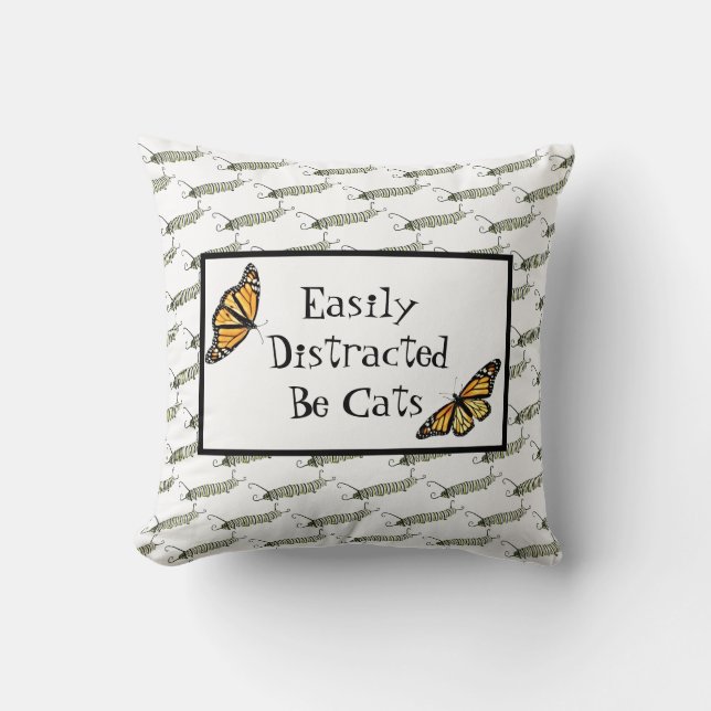 Kissenhalterung - leicht von Katzen abgelenkt Kissen (Vorderseite)