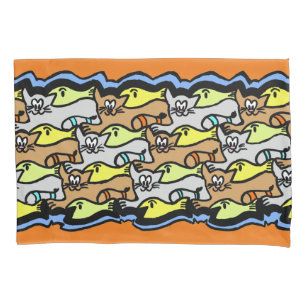 Kissenkoffer für Cartoon und Fische Kissenbezug