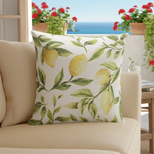 Kissenlemonen pastellgelb kissen