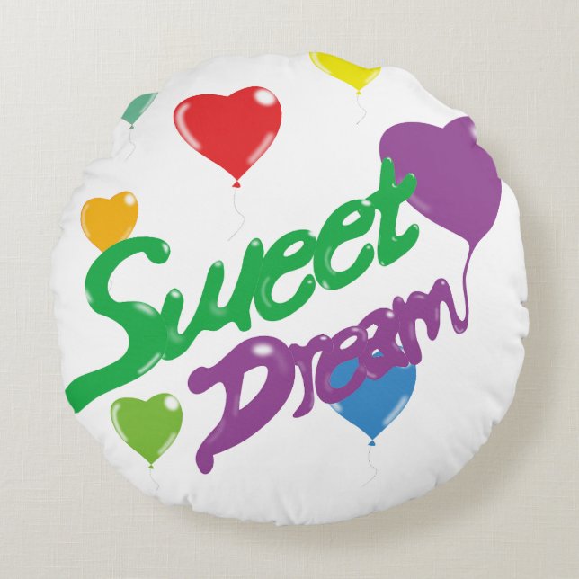 Kissenspass Rundes Kissen (Vorderseite)