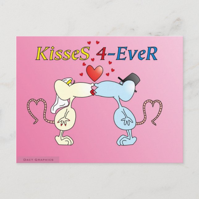 "KisseS 4-Ever rats" Postkarte (Vorderseite)