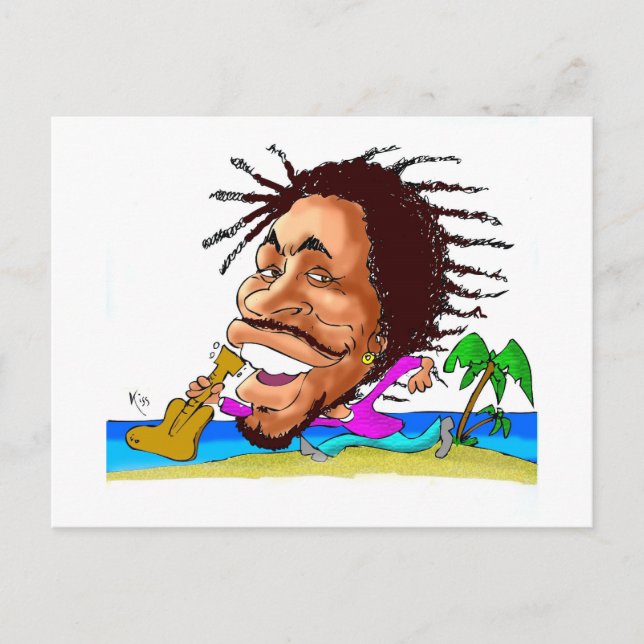 Kisses from Jamaica BOB Postkarte (Vorderseite)