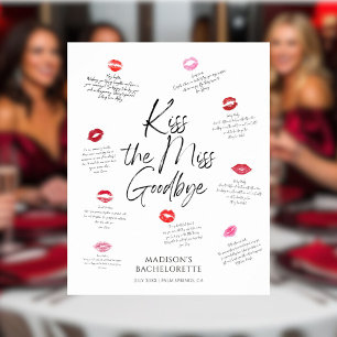 Kisses für die Zukunft Frau Bachelorette Keepake Poster