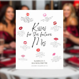 Kisses für die Zukunft Frau Bachelorette Keepake Poster