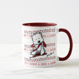 Kisses & Hugs Westie Dog Tasse