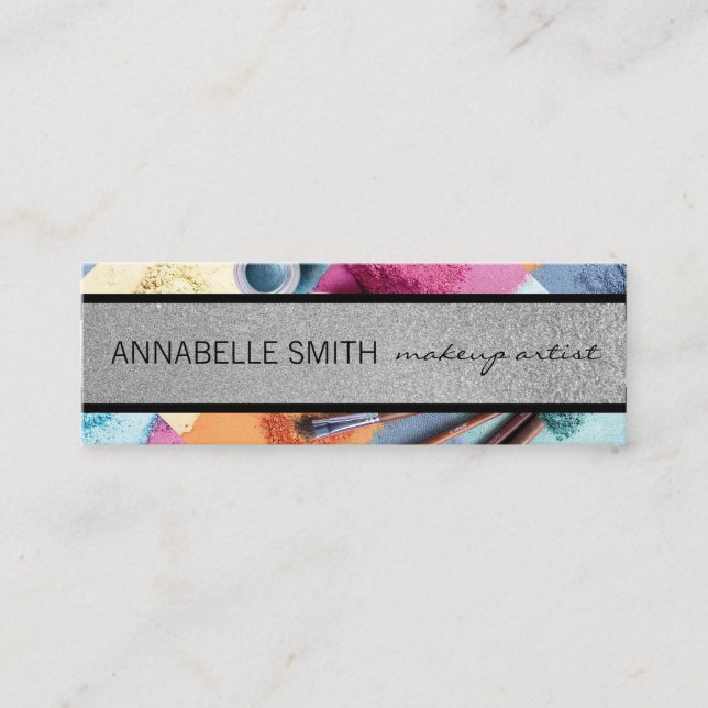 Kisses / Makeup Artist / Makeup Powder Mini Visitenkarte