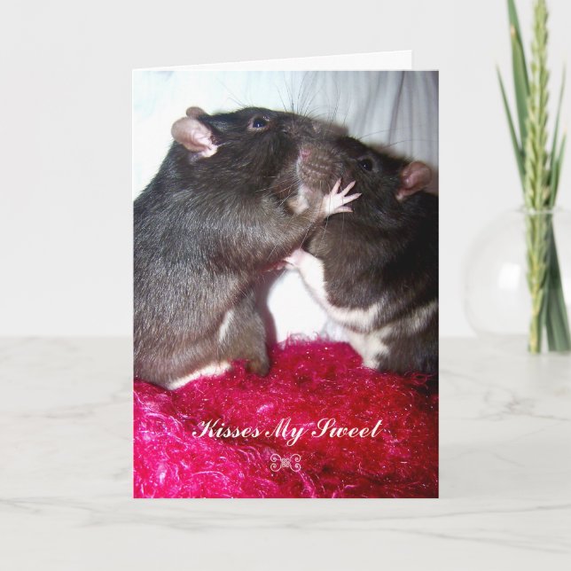 Kisses My Sweet Karte (Vorderseite)