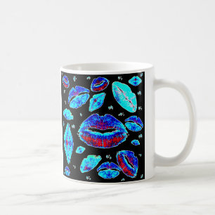 Kisses Over (blau) Tasse