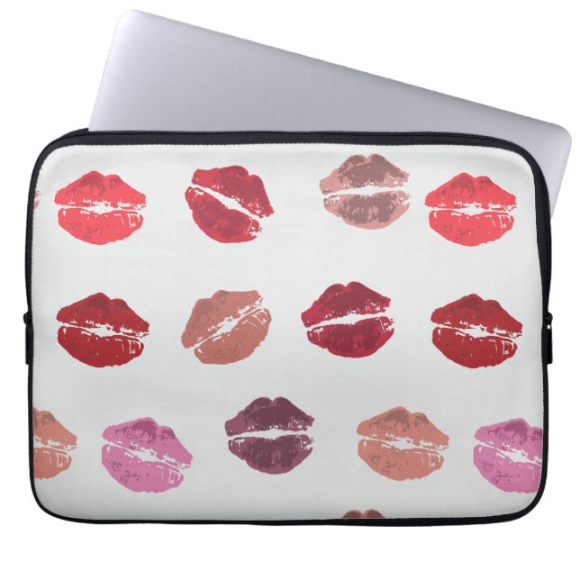 Kisses von Misses Laptop Case (Vorderseite)