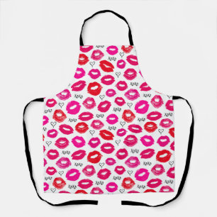 Kisses XOXO Rot und Rot Schürze