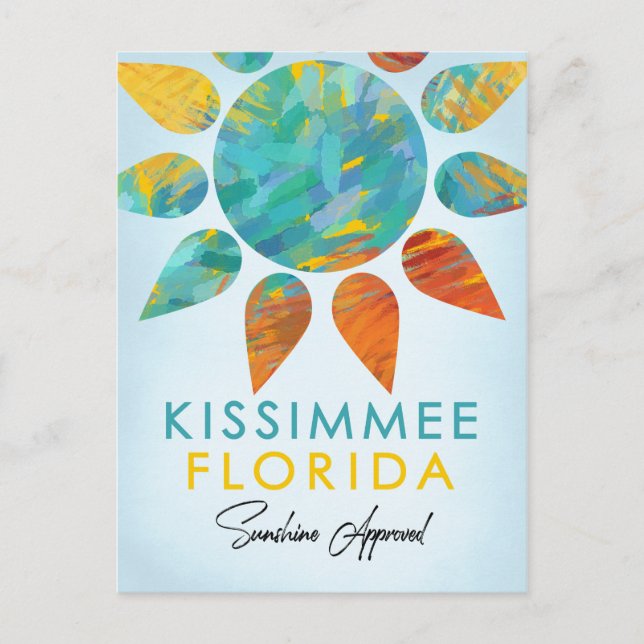 Kissimmee Florida Sunshine Travel Postkarte (Vorderseite)